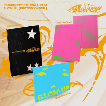 P1Harmony - 10th Mini Album [BLOW UP] (Photobook Ver.) (3types Random Ver.) + Random Photocard (APPLE MUSIC)
