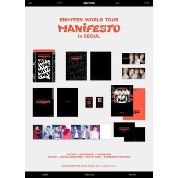 ENHYPEN - WORLD TOUR [MANIFESTO in SEOUL] (Digital Code ver.) + Ticket