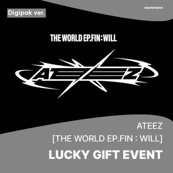 [LUCKY GIFT EVENT2] ATEEZ - 2nd Full Album [THE WORLD EP.FIN : WILL] (Digipak Random Ver.) + Random Photocard (SW)