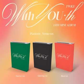 TWICE - With YOU-th  (Nemo Ver.)(SET Ver.) + Random Photocard + Keyring (JYP SHOP)