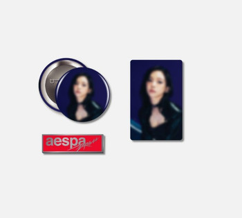 aespa - [BLACK] Drama - BADGE SET (KARINA)