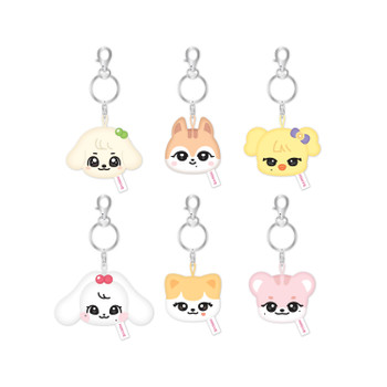 IVE - [MINIVE PARK] OFFICIAL MD MINI FACE KEYRING (CHERRY VER)