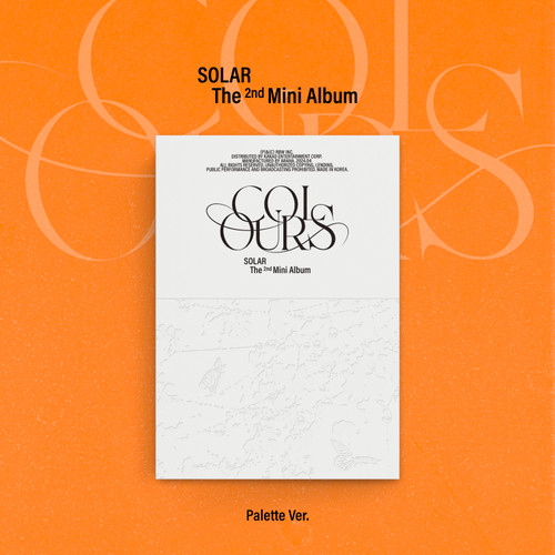 SOLAR - 2nd Mini Album [COLOURS] (Palette Ver.) + Random Photocard (BIZENT MALL)