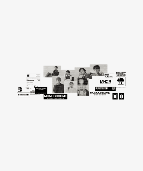 BTS - MONOCHROME Sticker Set
