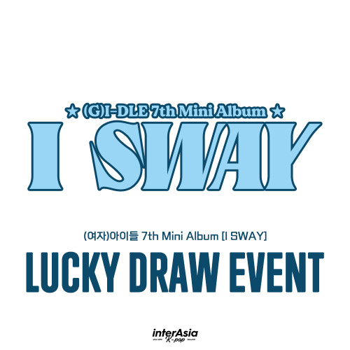 [LUCKY DRAW] (G)I-DLE - 7th Mini Album [I SWAY] (Random Ver.) + interAsia Exclusive Photocard