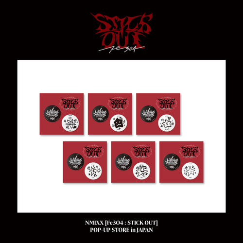 NMIXX - [Fe3O4: STICK OUT] POP-UP STORE in JAPAN MD :  MINI PIN BUTTON SET (KYUJIN)