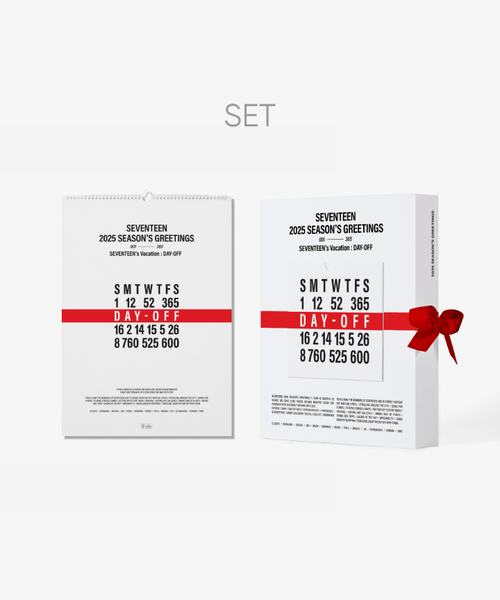 SEVENTEEN - 2025 SEASON'S GREETINGS+WALL CALENDAR SET + Weverse Gift (WS)