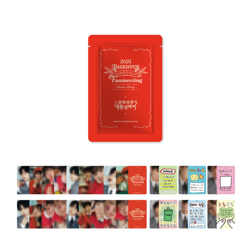 BAEKHYUN - 2024 백현 CHRISTMAS FANMEETING [큥망진창 대환장파티] OFFICIAL MD : TRADING CARD