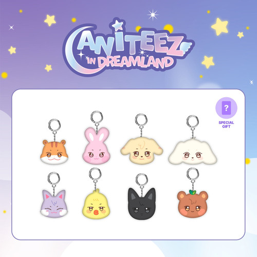 ATEEZ - [ANITEEZ IN DREAMLAND] MD : MINI FACE KEYRING (WOOYOnyang)