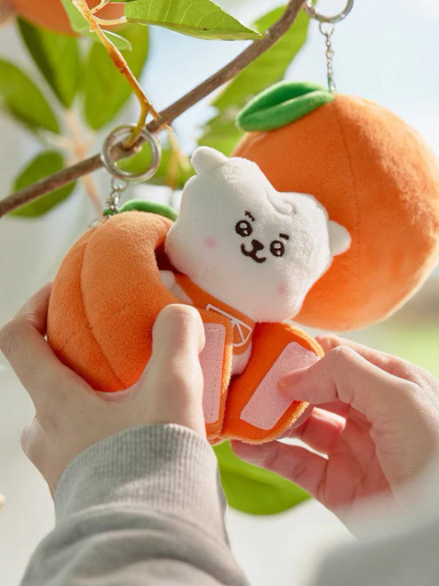 BT21 - RJ BABY PLUSH KEYRING ORANGE PARTY