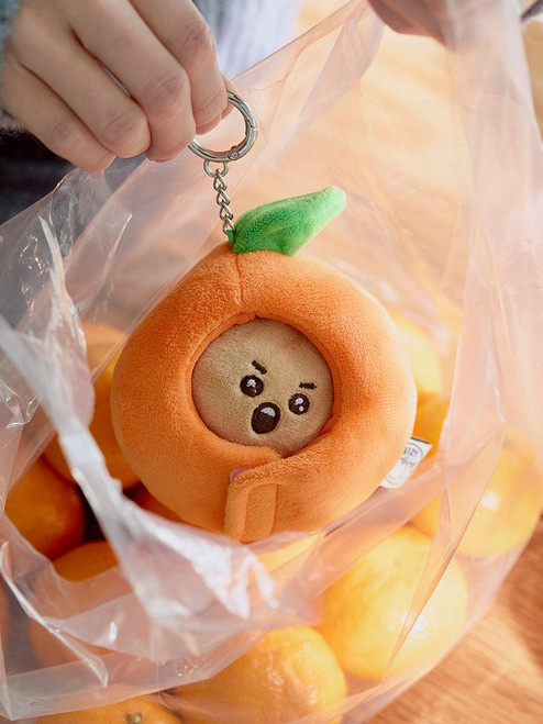 BT21 - SHOOKY BABY PLUSH KEYRING ORANGE PARTY