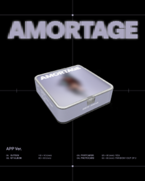 JISOO Mini Album  [AMORTAGE] (APP Ver) + Polaroid Photocard (YG)