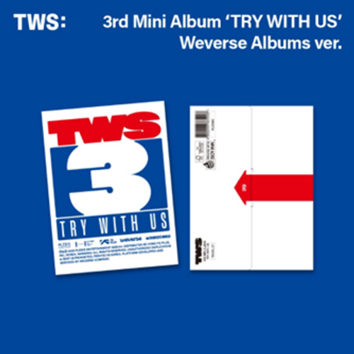TWS - 3rd Mini Album ‘TRY WITH US’ (Weverse Albums ver.) + Logo Pin Mirror (SW)