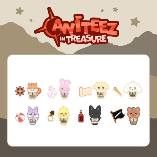 ATEEZ - [ANITEEZ IN TREASURE] MD : STITCH WAPPEN SET (SANdeoki)
