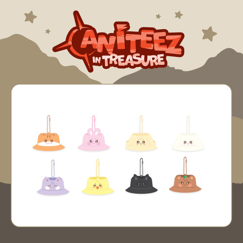 ATEEZ - [ANITEEZ IN TREASURE] MD : BUCKET HAT KEYRING (JJONGbear)