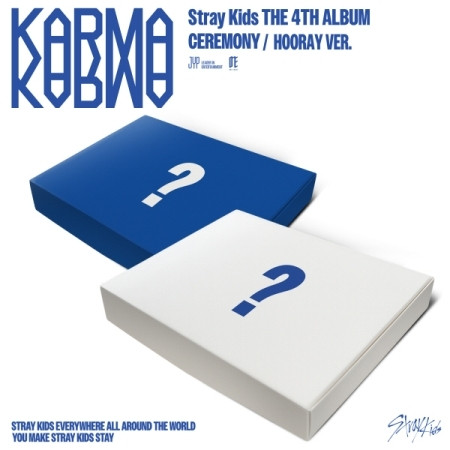 Stray Kids - 4TH ALBUM [KARMA] (CEREMONY VER./ HOORAY VER.) (2types Random Ver.) + Random Photocard (FANS SHOP)