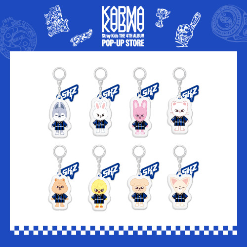 Stray Kids - POP-UP STORE [KARMA] MD : SKZOO YINYANG KEYRING (SEUNGMIN)