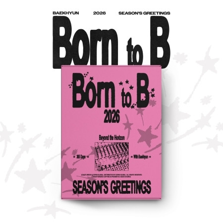 BAEKHYUN - 2026 SEASON’S GREETINGS [BORN TO B] + 1 Random Photocard (WM)
