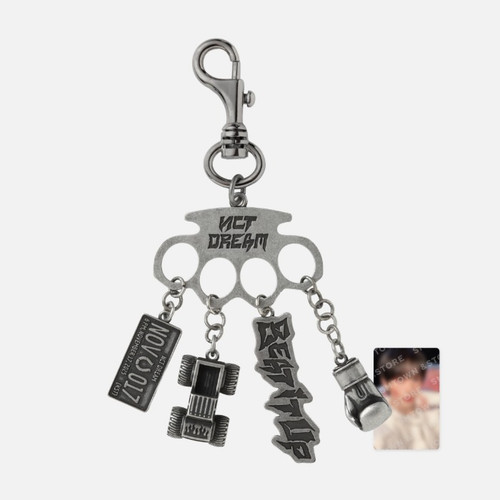NCT DREAM - 6TH MINI ALBUM 'Beat It Up' MD : METAL KNUCKLE KEY RING SET (RENJUN)