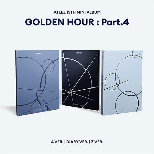 ATEEZ - [GOLDEN HOUR : Part.4] (A Ver / Diary Ver / Z Ver) (3types Random Ver.) + Random Photocard (HELLOLIVE)