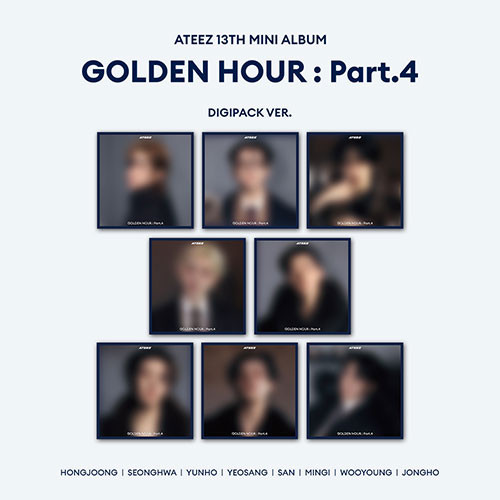 ATEEZ - [GOLDEN HOUR : Part.4] (DIGIPACK VER.) (8types Random Ver.) + Random Photocard (HELLOLIVE)