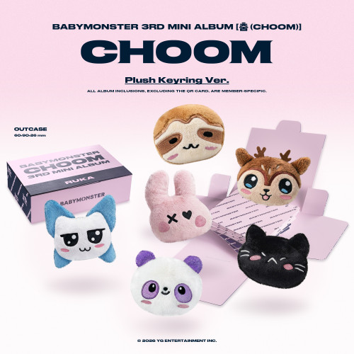 BABYMONSTER - 3rd MINI ALBUM [CHOOM] (Plush Keyring Ver.) (CHIQUITA)