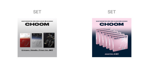 [EARLY BIRD] BABYMONSTER - 3rd MINI ALBUM [CHOOM] (SET) + 3rd MINI ALBUM [CHOOM] Jewel Ver. (SET) + Weverse Gift (WS)