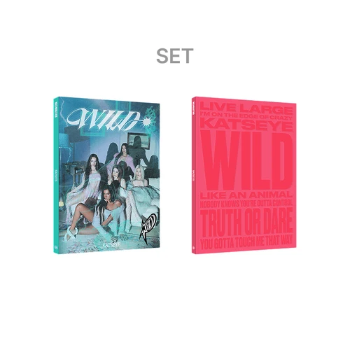 KATSEYE - 'WILD' (Wild world ver. / Wild heart ver.) (Set) + Weverse Gift (WS)