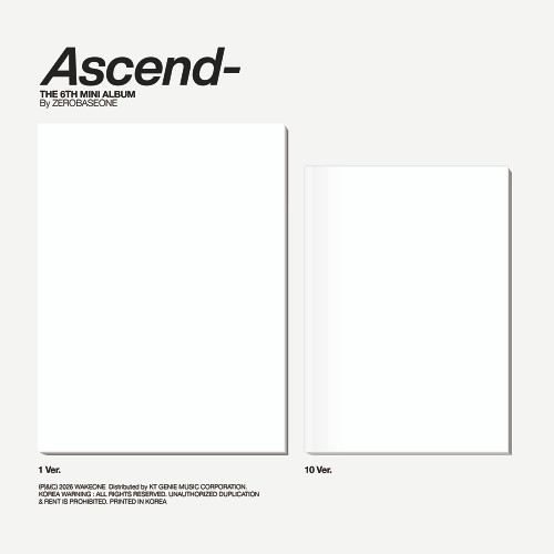 ZEROBASEONE - The 6th Mini Album [Ascend-] Photobook Ver. (1 Ver. / 10 Ver.) (2types Random Ver.) + Random Photocard (SW)
