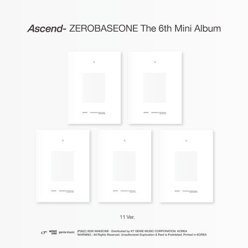 ZEROBASEONE - The 6th Mini Album [Ascend-] (11 Ver.) (5types Random Ver.) + Random Photocard (SW)