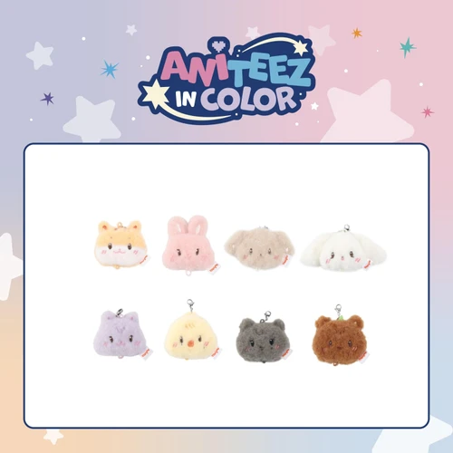ATEEZ - 'ANITEEZ IN COLOR' MD : LINKABLE FACE KEYRING (RANDOM)