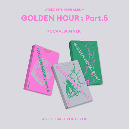 ATEEZ - 14th Mini [GOLDEN HOUR : Part.5] (POCAALBUM) (A Ver./ Diary Ver./ Z Ver.) (3types Random Ver.)