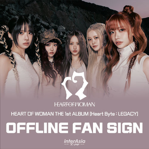 [8/8 OFFLINE FANSIGN EVENT] HEART OF WOMAN - THE 1st ALBUM [Heart Byte : LEGACY] (Golden Era ver.) 