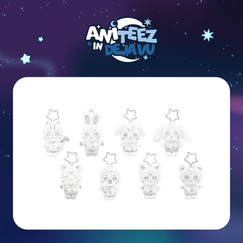 ATEEZ - [ANITEEZ IN DEJA VU] MD : SILVER ANITEEZ PLUSH KEYRING (WOOYOnyang)