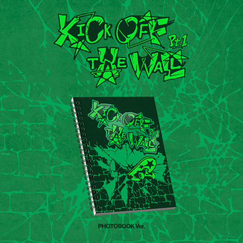 KickFlip - 5th Mini Album [KICK OFF THE WALL Pt.1] (PHOTOBOOK Ver.) + Random Photocard (MAKESTAR)