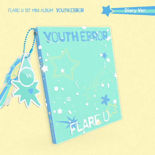 [LUCKY DRAW2] FLARE U - 1st Mini Album [YOUTH ERROR] (Diary Ver.) + Random Photocard (APPLE MUSIC)