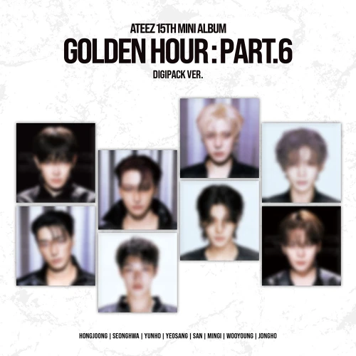 ATEEZ - 15TH MINI ALBUM [GOLDEN HOUR : Part.6] (DIGIPACK VER.) (8types Random Ver.)