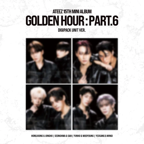 ATEEZ - 15TH MINI ALBUM [GOLDEN HOUR : Part.6] (DIGIPACK UNIT VER.) (4types Random Ver.) + Random Photocard (APPLE MUSIC)
