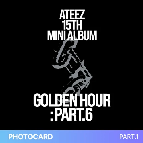 ATEEZ - 15TH MINI ALBUM [GOLDEN HOUR : Part.6] (DIGIPACK VER.) (8types Random Ver.) + Random Photocard (muvve)