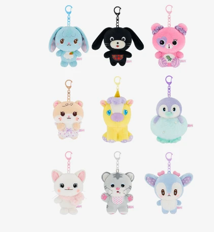 TWICE - 11TH ANNIVERSARY POP-UP STORE <TWICE THE THRILL> MD : TDOONGZ PLUSH KEYRING (YUBBUIBBUI)