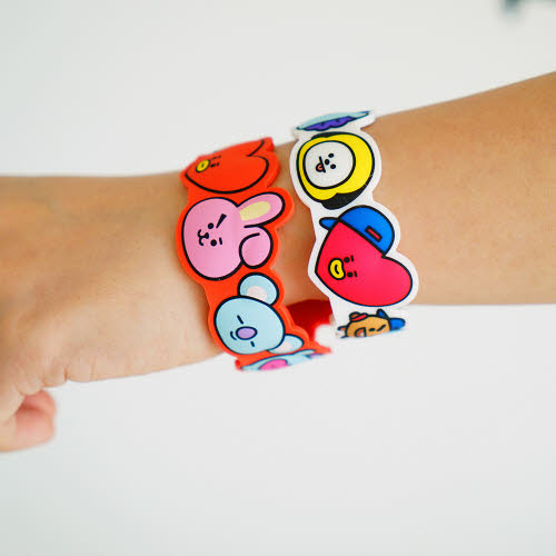 BT21 - Character Bracelet 2pcs (Silicon band)