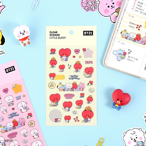 BT21 - CLEAR STICKER [LITTLE BUDDY]