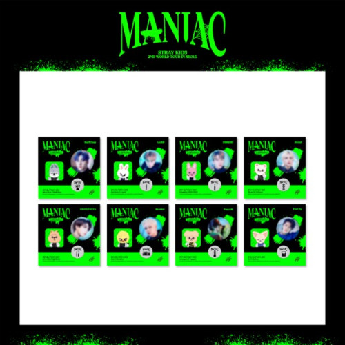 STRAY KIDS - 2ND WORLD TOUR [MANIAC] SKZOO MERCH [PIN BUTTON SET]