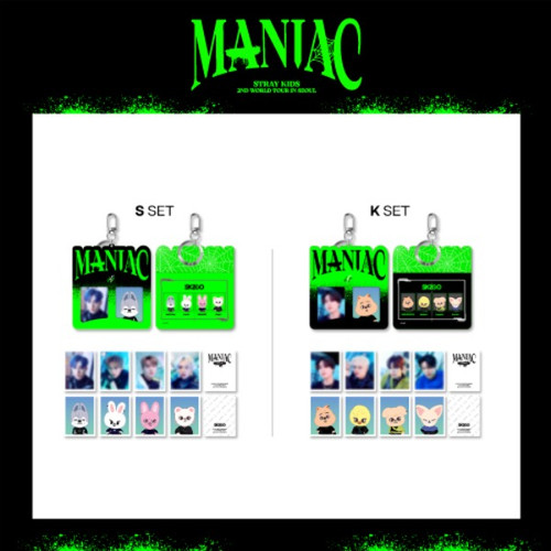 STRAY KIDS - 2ND WORLD TOUR [MANIAC] SKZOO MERCH [ID PHOTO DUAL FRAME KEYRING]