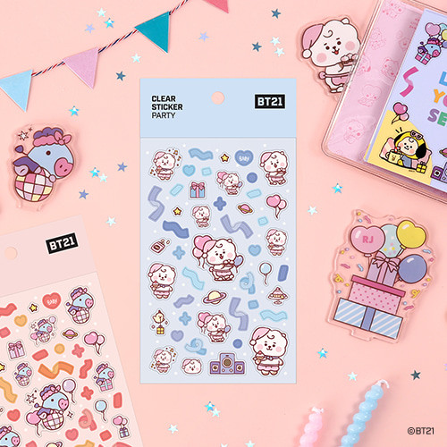 BT21 CLEAR STICKER [PARTY]