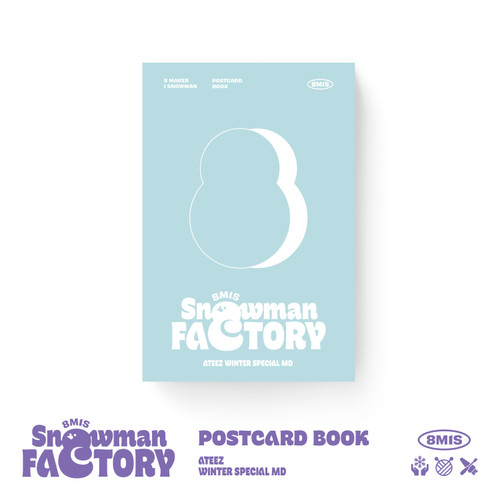 ATEEZ - [SNOWMAN FACTORY] Official MD POSTCARD BOOK
