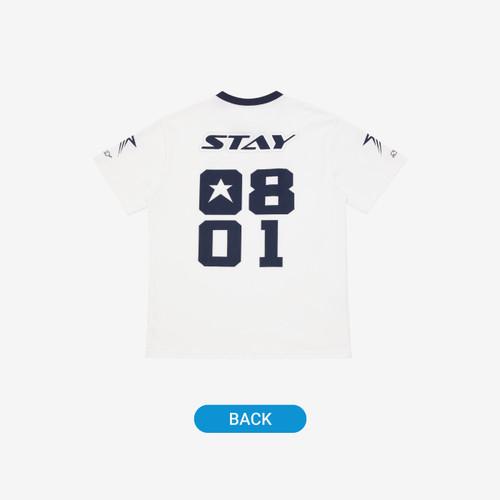 Stray Kids T-SHIRT WHITE - [PILOT : FOR ★★★★★] (White)