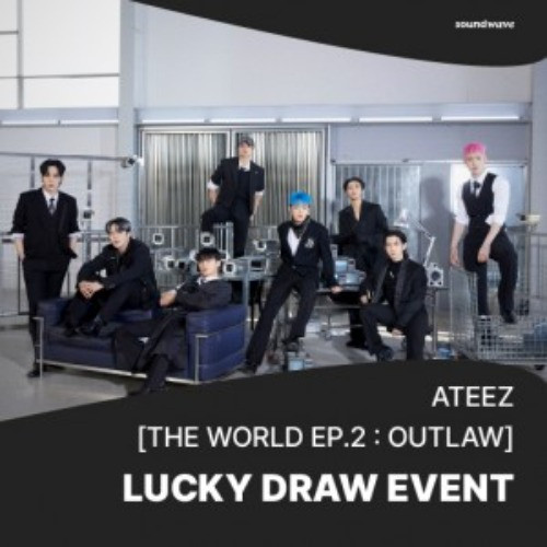 [LUCKY DRAW2] ATEEZ - [THE WORLD EP.2 : OUTLAW] (Random ver.) + Random Photocard(SW)