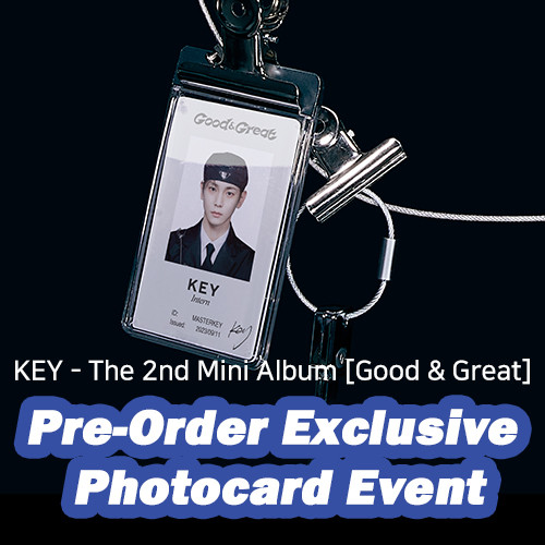[Photocard Event] KEY - The 2nd Mini Album [Good & Great] (Work Report Ver.) - interAsia Exclusive Photocard 1 of 2