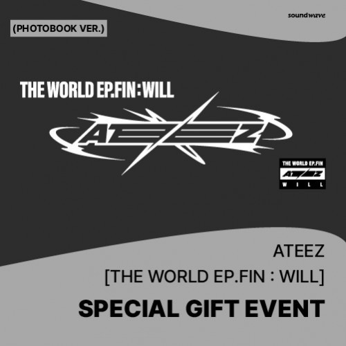 ATEEZ - 2nd Full Album [THE WORLD EP.FIN : WILL] (Photobook Random Ver.) + Random Photocard (SW)